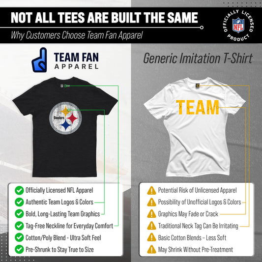 Pittsburgh Steelers NFL Modern Throwback T-shirt - Team Color