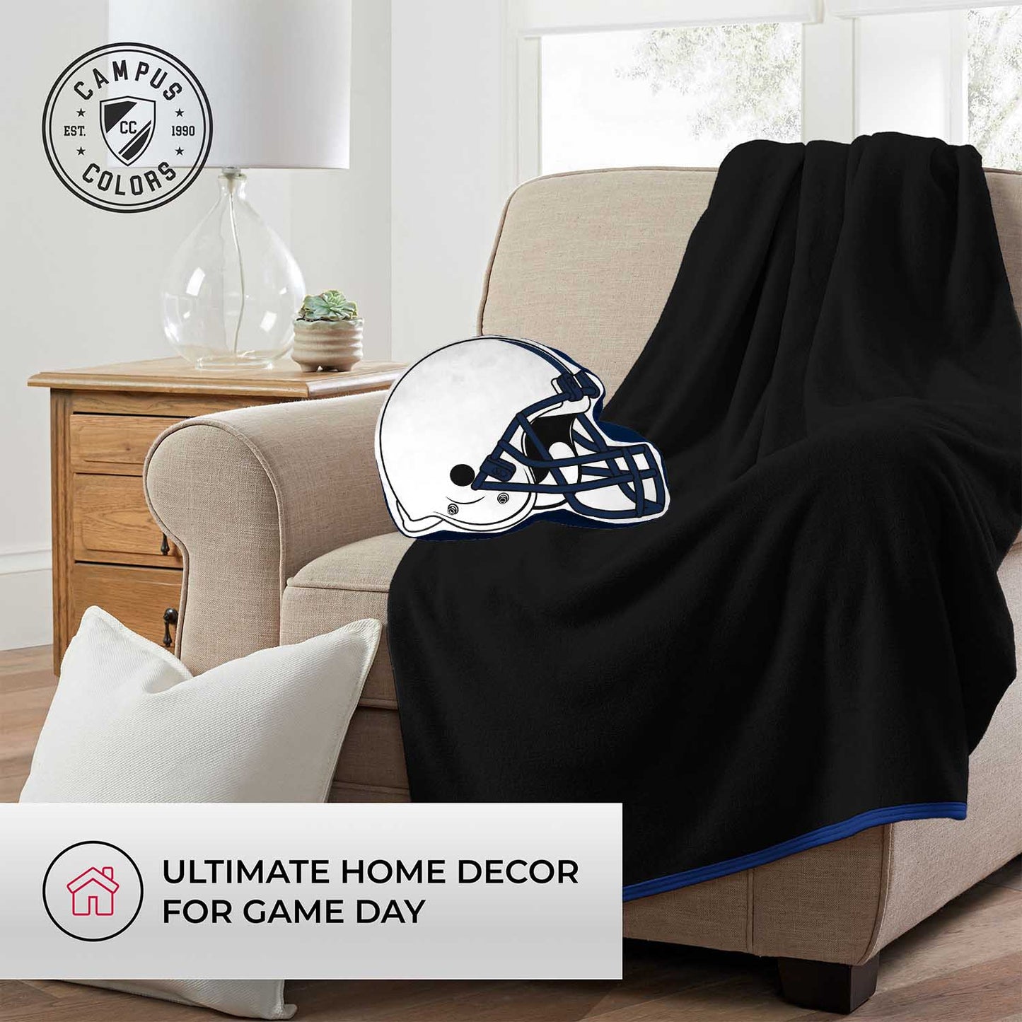 Penn State Nittany Lions NCAA Helmet Super Soft Football Pillow - White