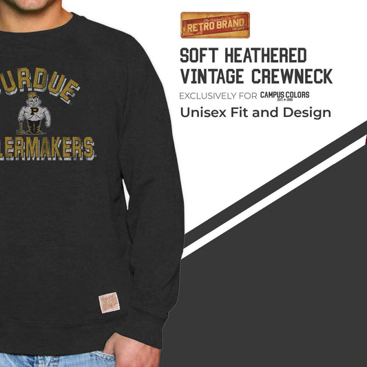 Purdue Boilermakers Adult University Crewneck - Black