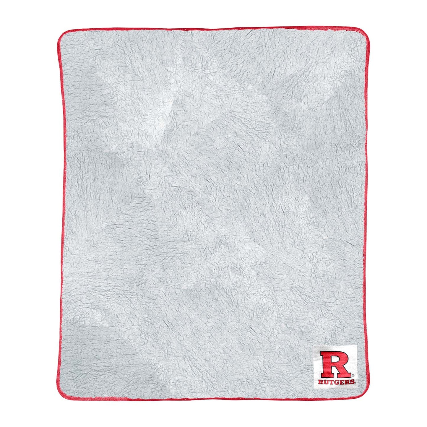 Rutgers Scarlet Knights NCAA Silk Sherpa College Throw Blanket - Crimson