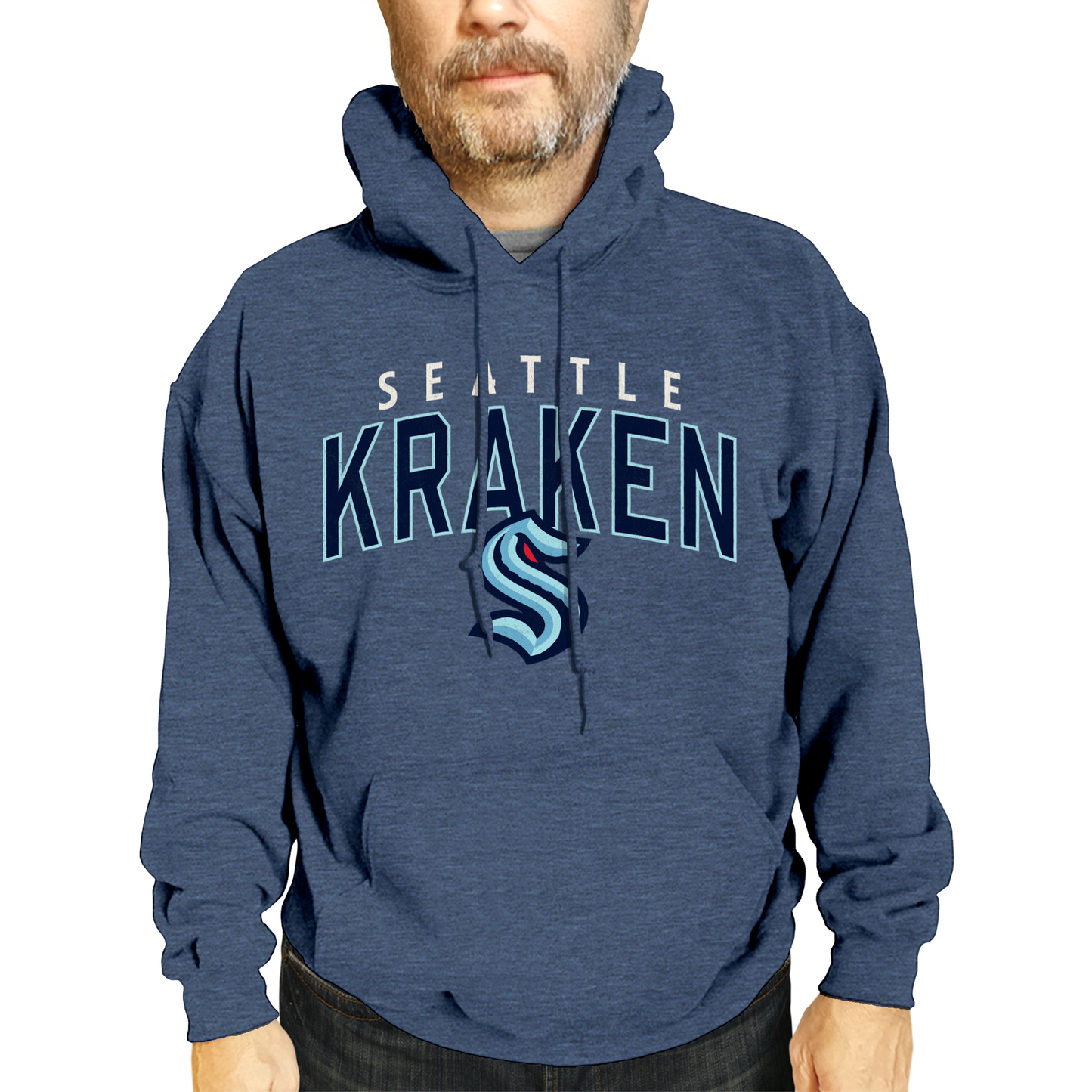 Seattle Kraken NHL Adult Unisex Powerplay Hooded Sweatshirt - Navy