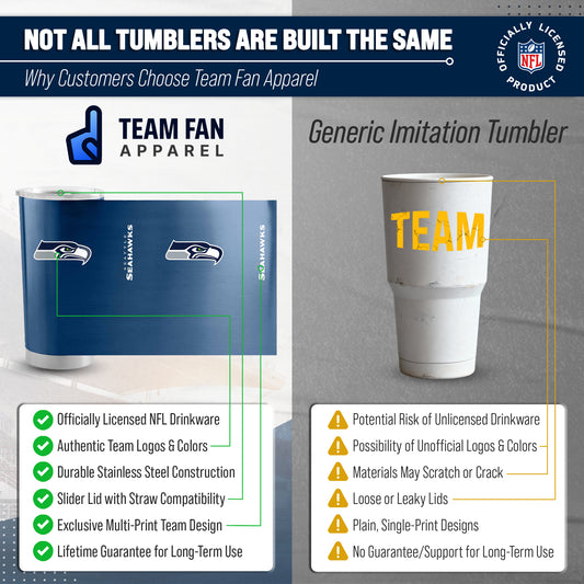 Seattle Seahawks NFL 20oz Gameday Stainless Steel Tumbler - Navy