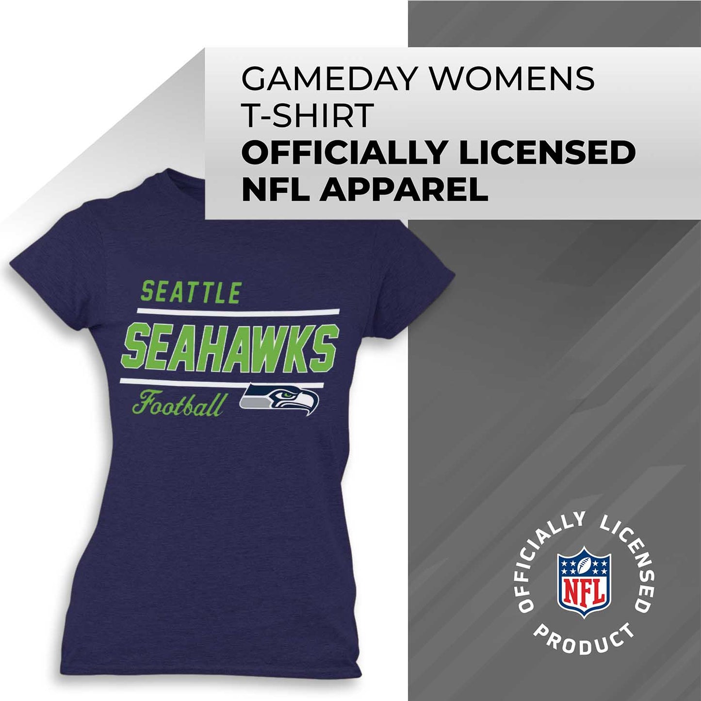 Seattle Seahawks NFL Gameday Women's Relaxed Fit T-shirt - Navy