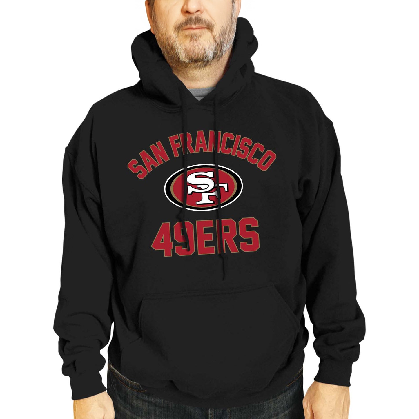 San Francisco 49ers NFL Adult Gameday Hooded Sweatshirt - Black