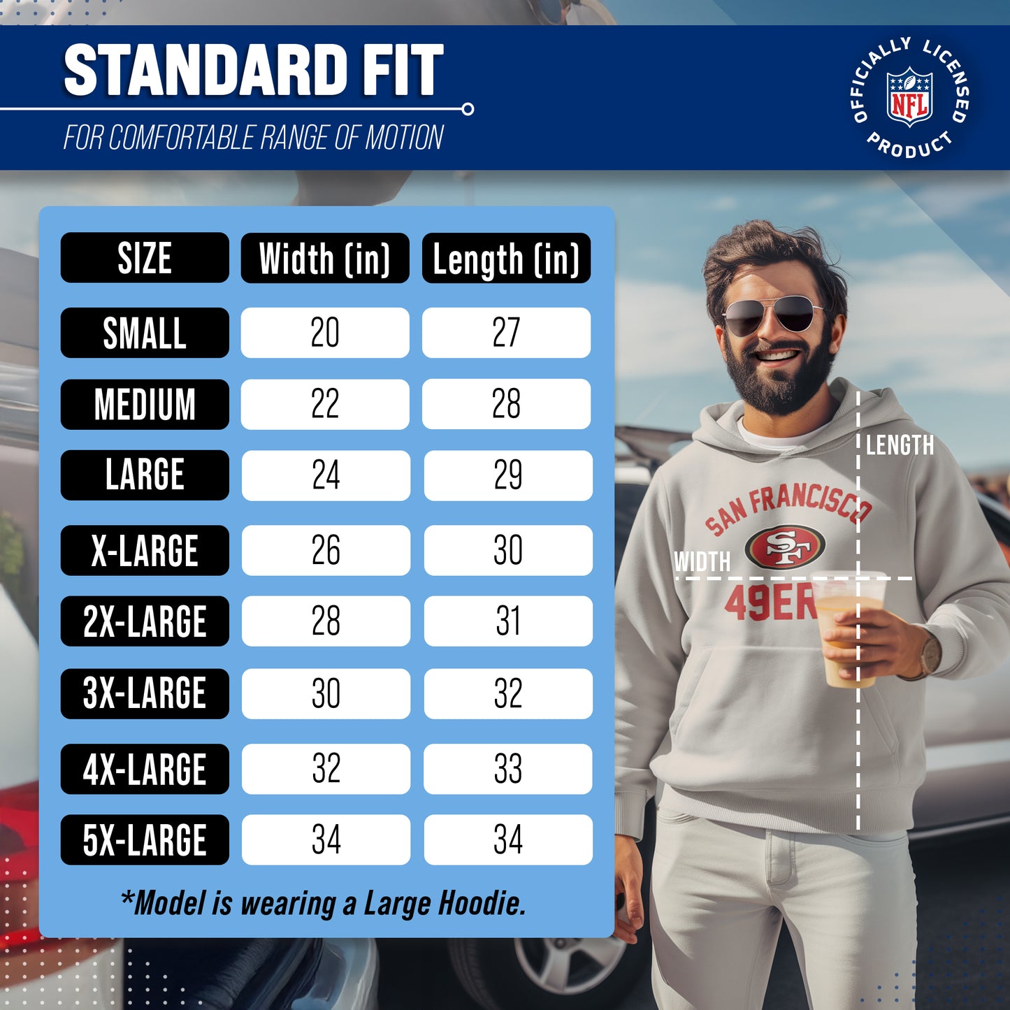 San Francisco 49ers NFL Adult Gameday Hooded Sweatshirt - Sport Gray