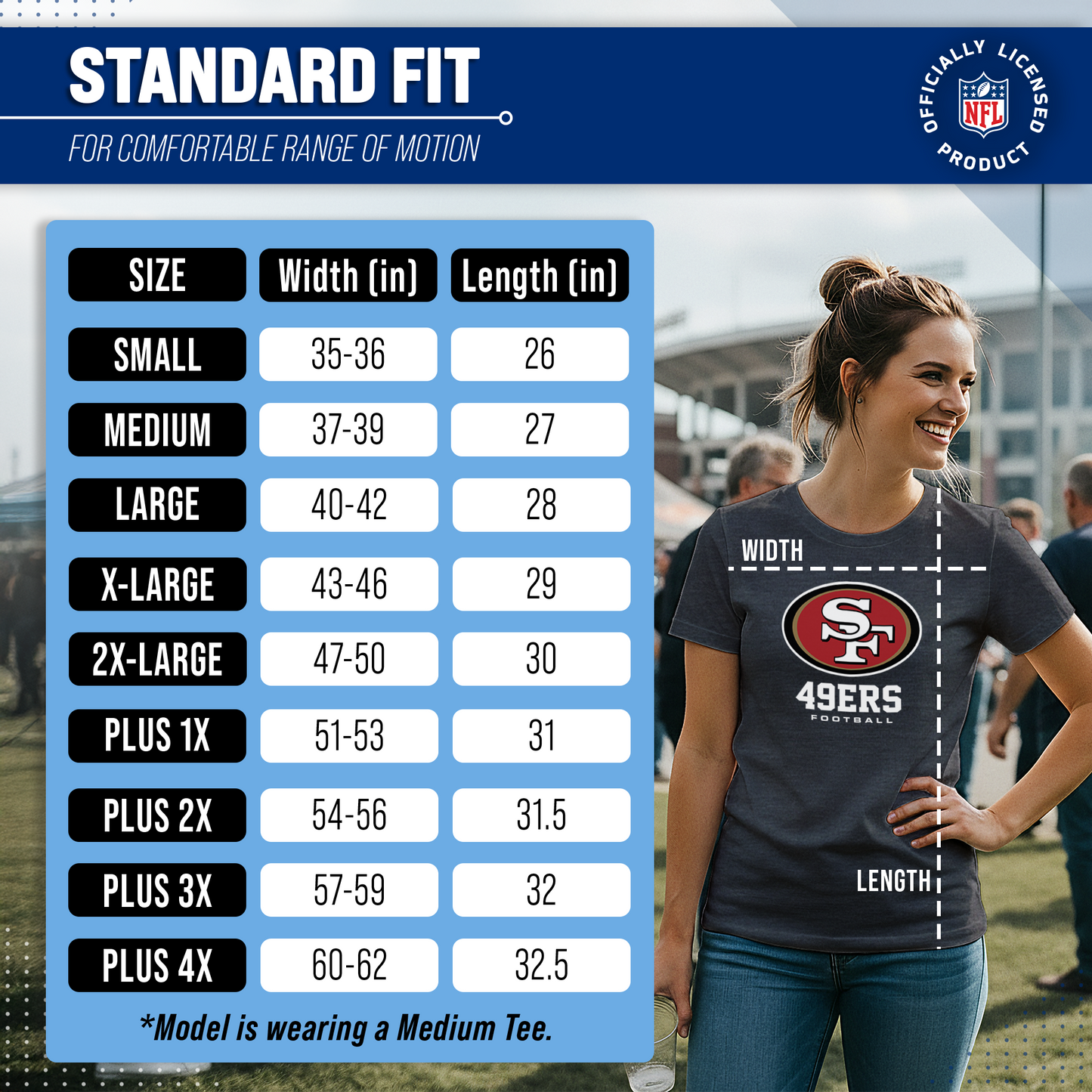 San Francisco 49ers Women's NFL Ultimate Fan Logo Short Sleeve T-Shirt - Black