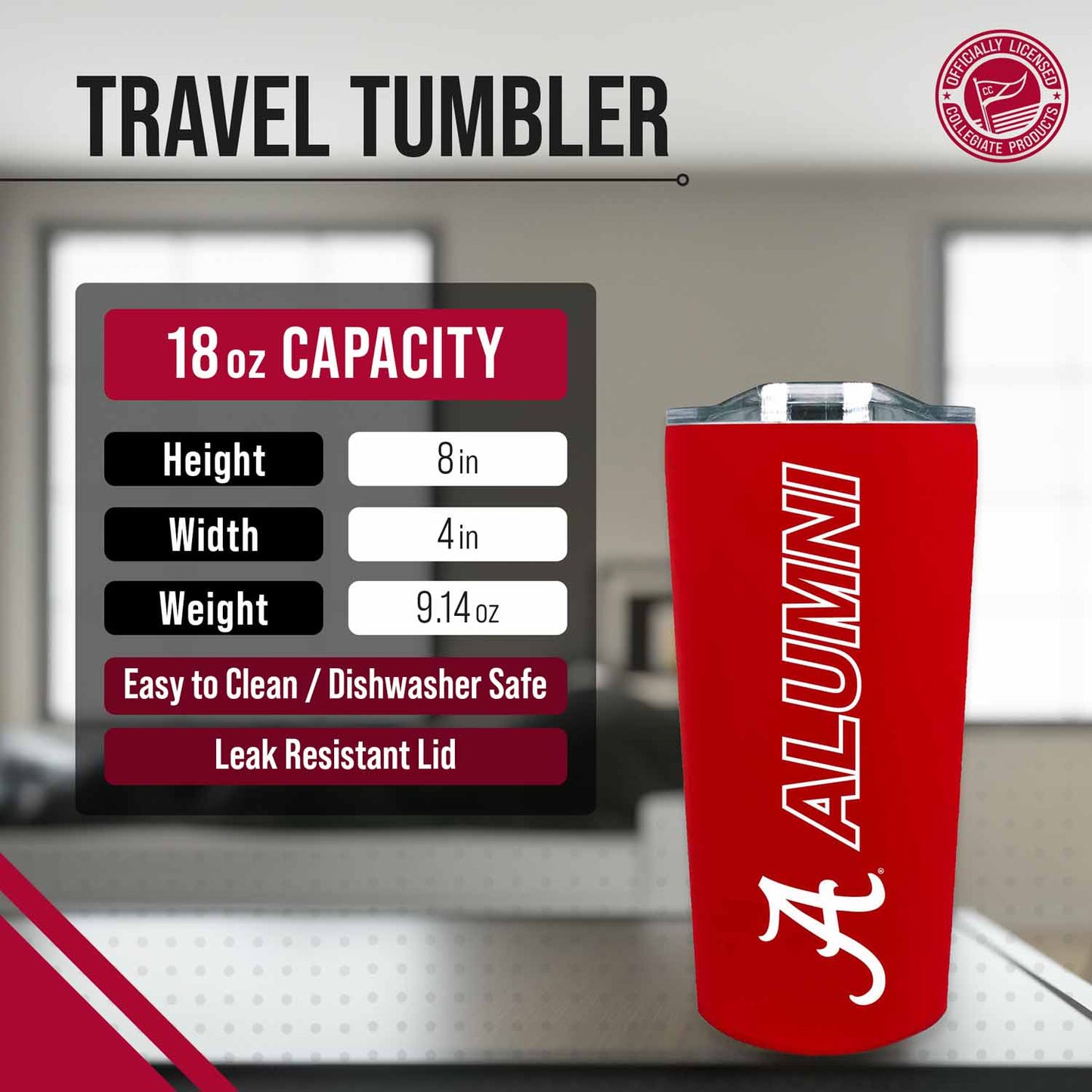Baylor Bears Collegiate Stainless Steel Travel Tumbler for Alumni - Green