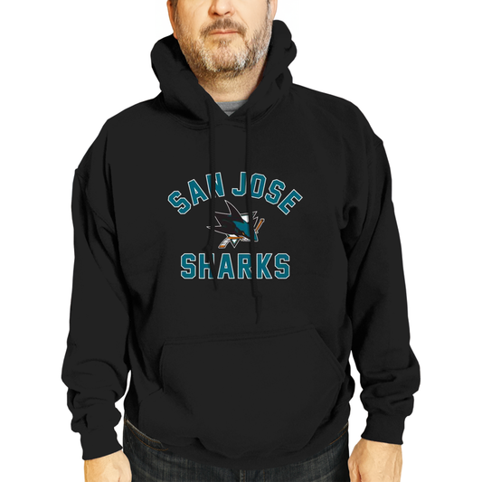 San Jose Sharks Adult NHL Gameday Hooded Sweatshirt - Black