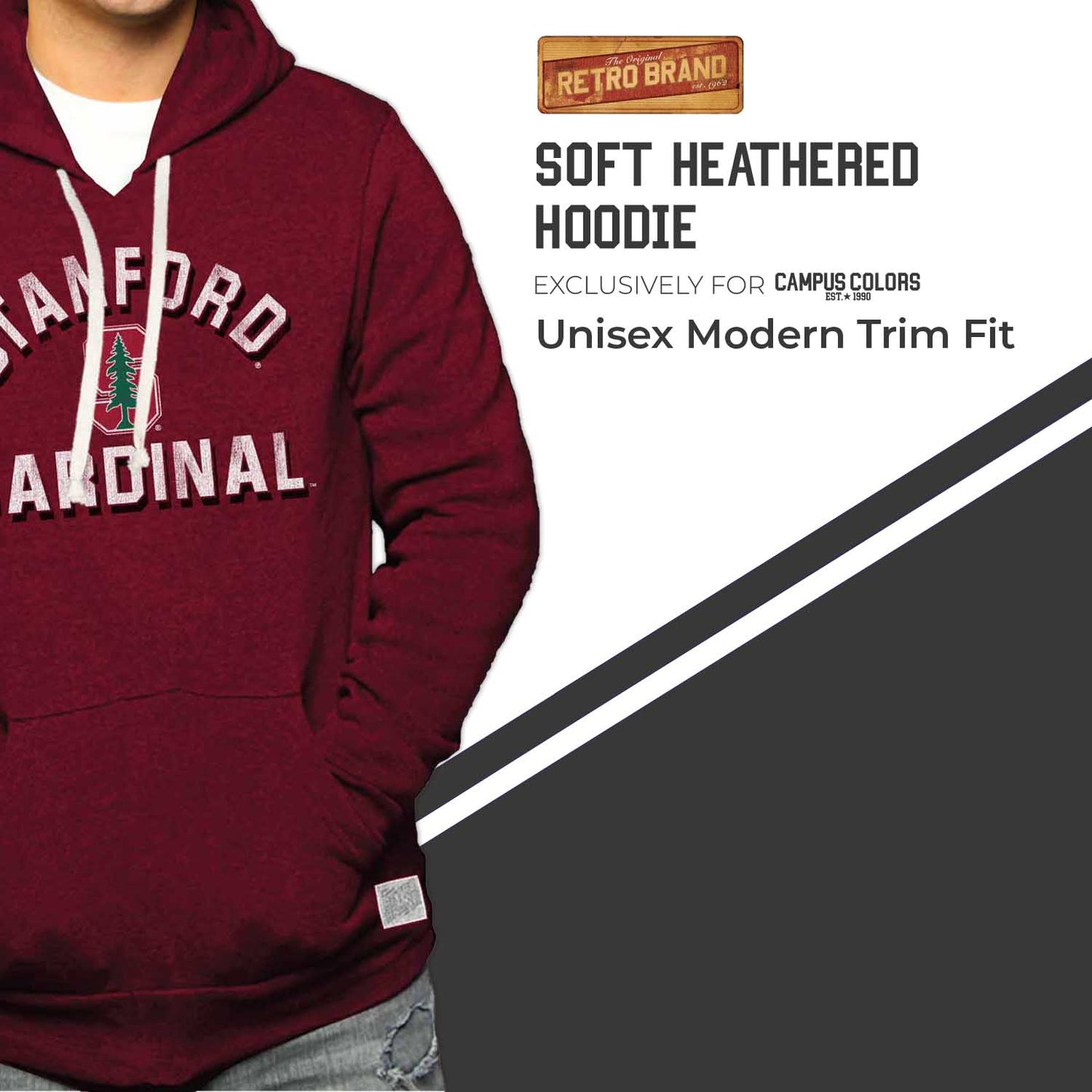 Stanford Cardinal Adult University Hoodie - Crimson