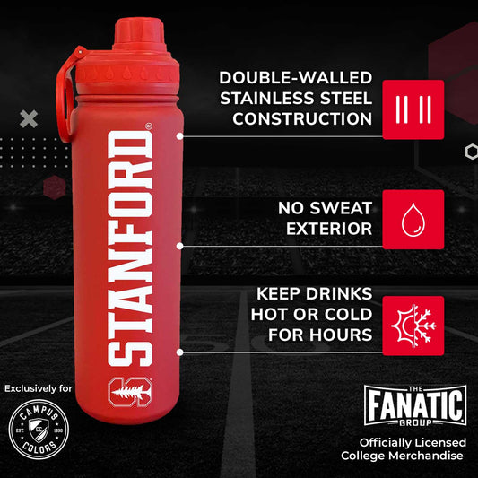 Stanford Cardinal NCAA Stainless Steel Water Bottle - Cardinal