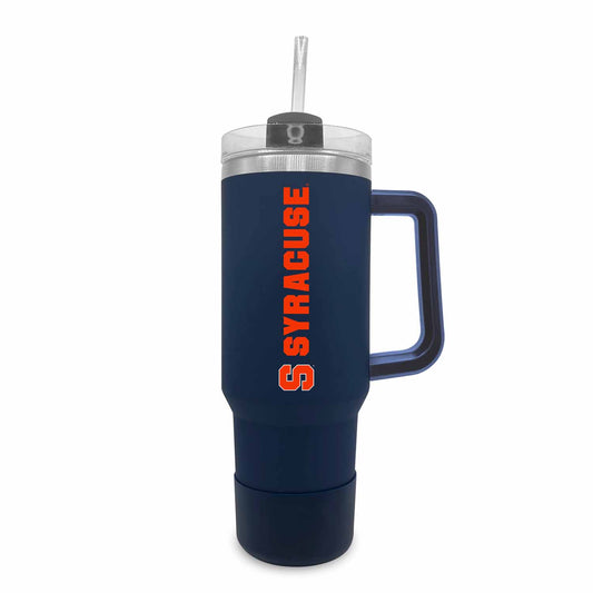 Syracuse Orange College & University 40 oz Travel Tumbler With Handle - Navy