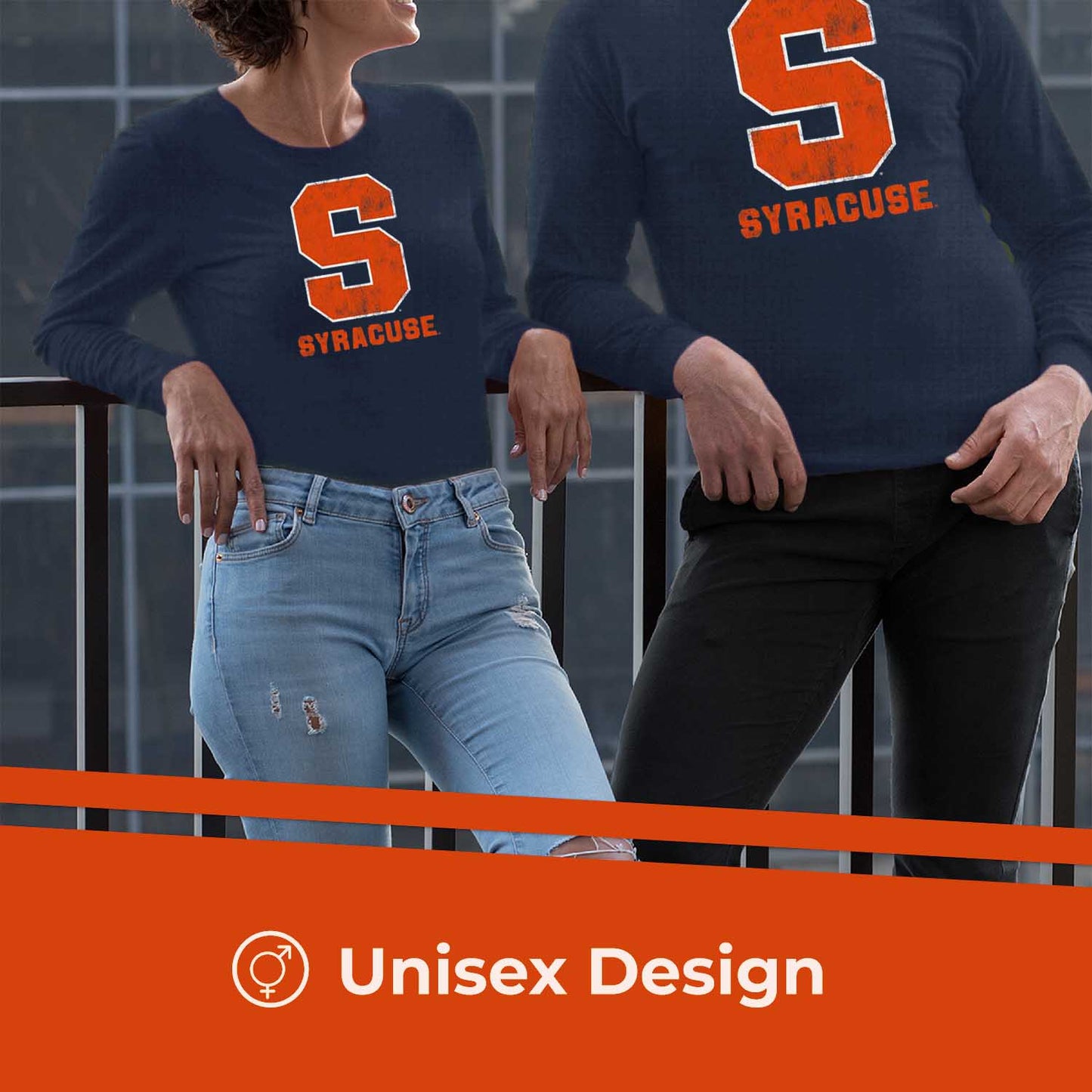 Syracuse Orange NCAA MVP Adult Long-Sleeve Shirt - Navy