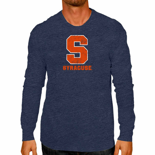 Syracuse Orange NCAA MVP Adult Long-Sleeve Shirt - Navy