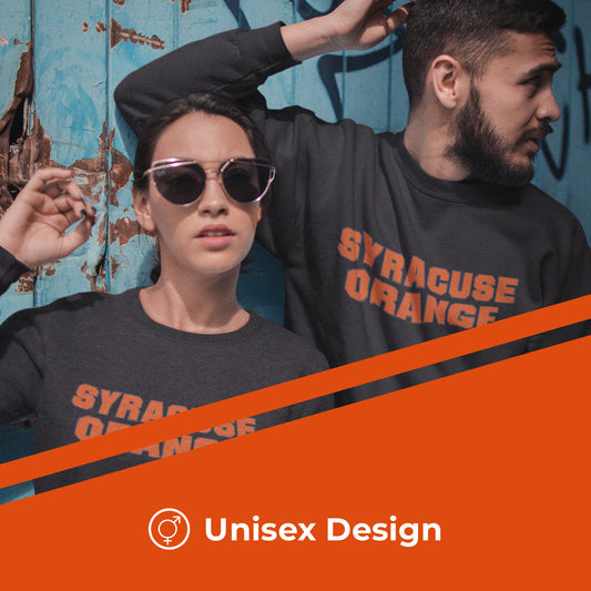 Syracuse Orange NCAA Adult Charcoal Crewneck Fleece Sweatshirt - Charcoal