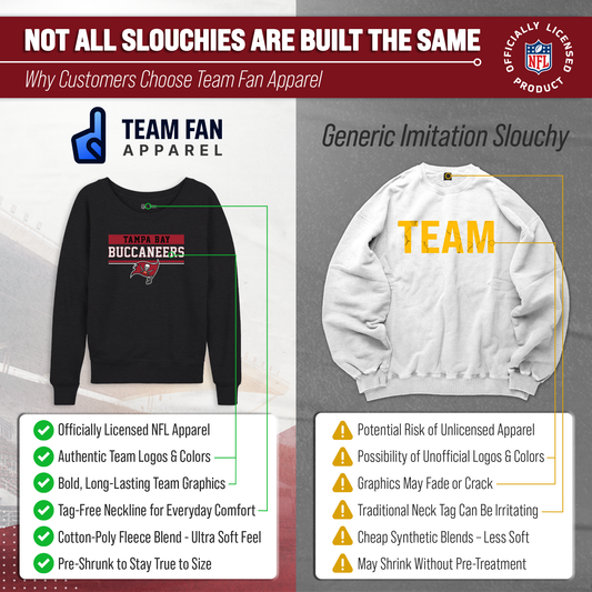 Tampa Bay Buccaneers NFL Womens Charcoal Crew Neck Football Apparel - Charcoal