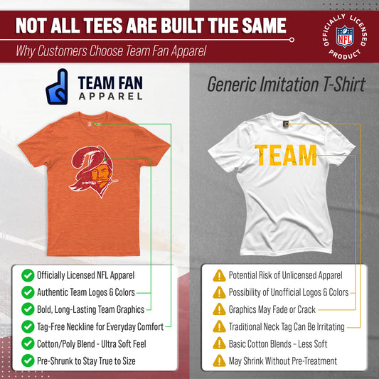 Tampa Bay Buccaneers NFL Modern Throwback T-shirt - Orange