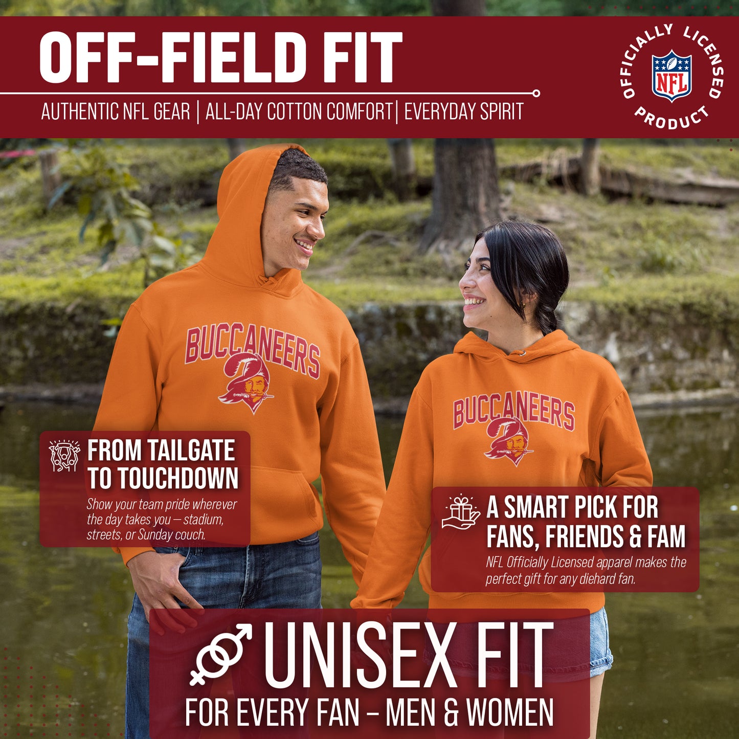 Tampa Bay Buccaneers NFL Home Team Hoodie - Orange