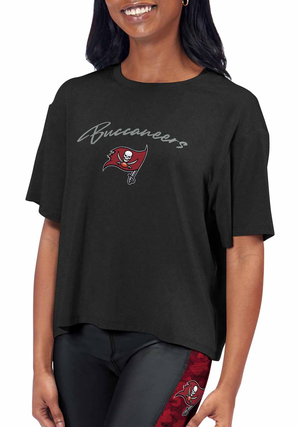 Tampa Bay Buccaneers NFL Women's Crop Top - Black
