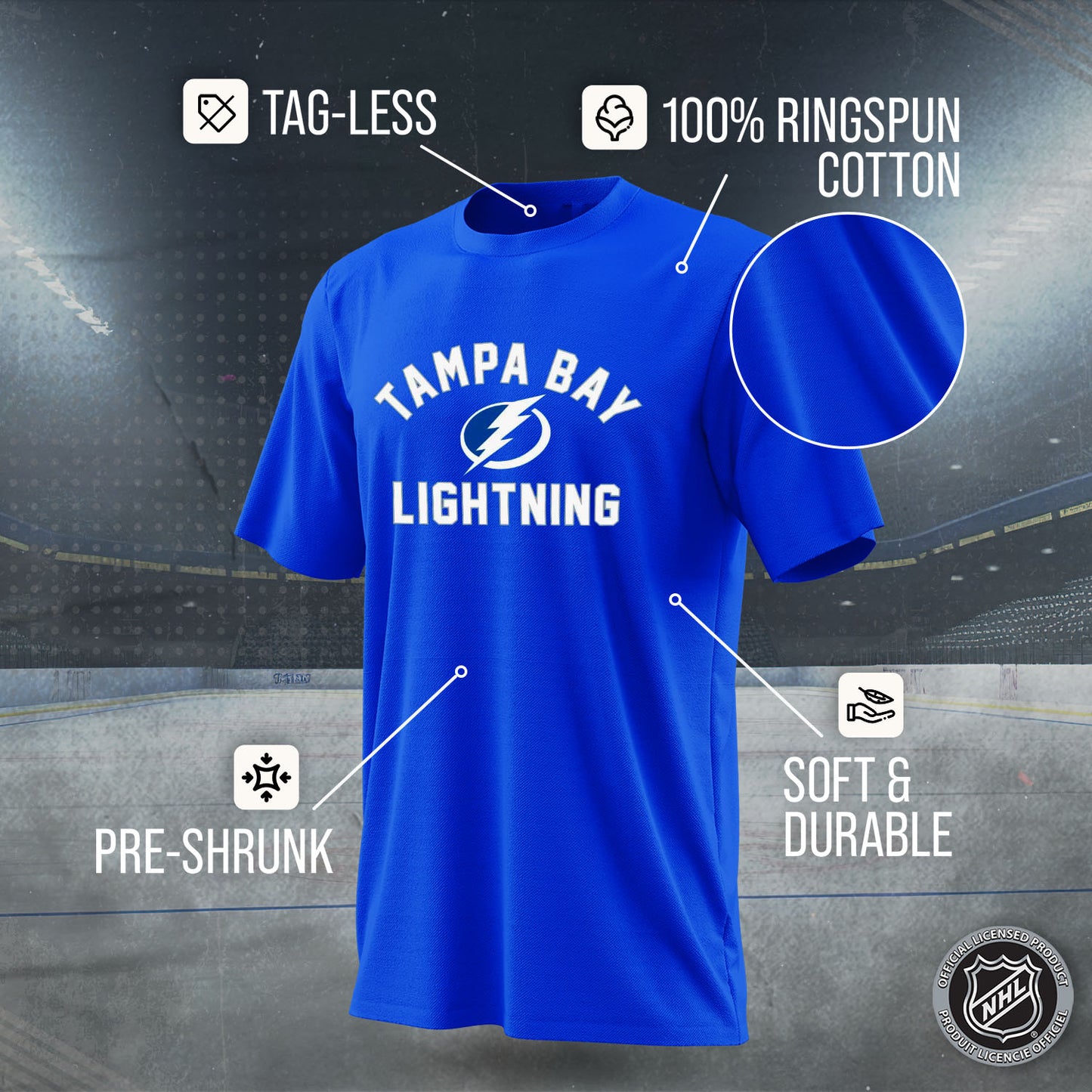 Tampa Bay Lightning NHL Adult Game Day Unisex T-Shirt - Royal