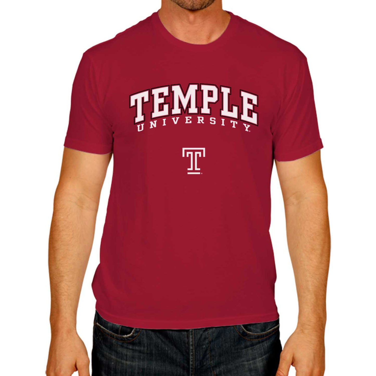 Temple Owls NCAA Adult Gameday Cotton T-Shirt - Maroon