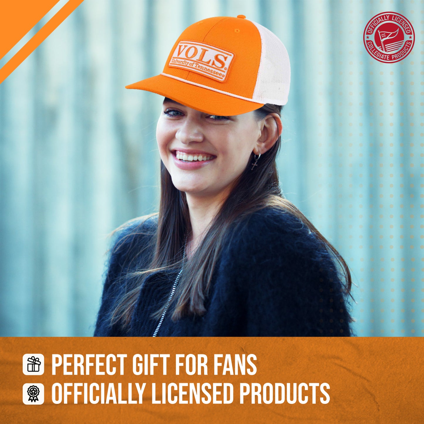 Tennessee Volunteers NCAA Adult Elite Everyday Adjustable Mesh Trucker Hat - Orange