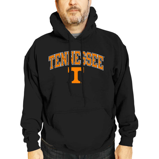 Tennessee Volunteers Adult Arch & Logo Soft Style Gameday Hooded Sweatshirt - Black