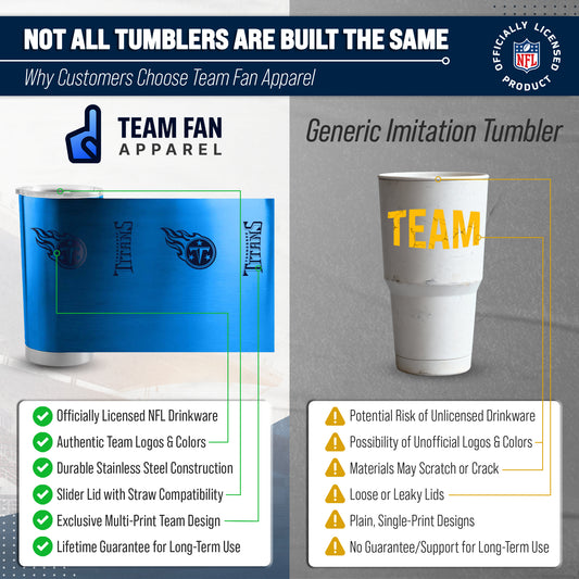 Tennessee Titans NFL 20oz Gameday Stainless Steel Tumbler - Blue