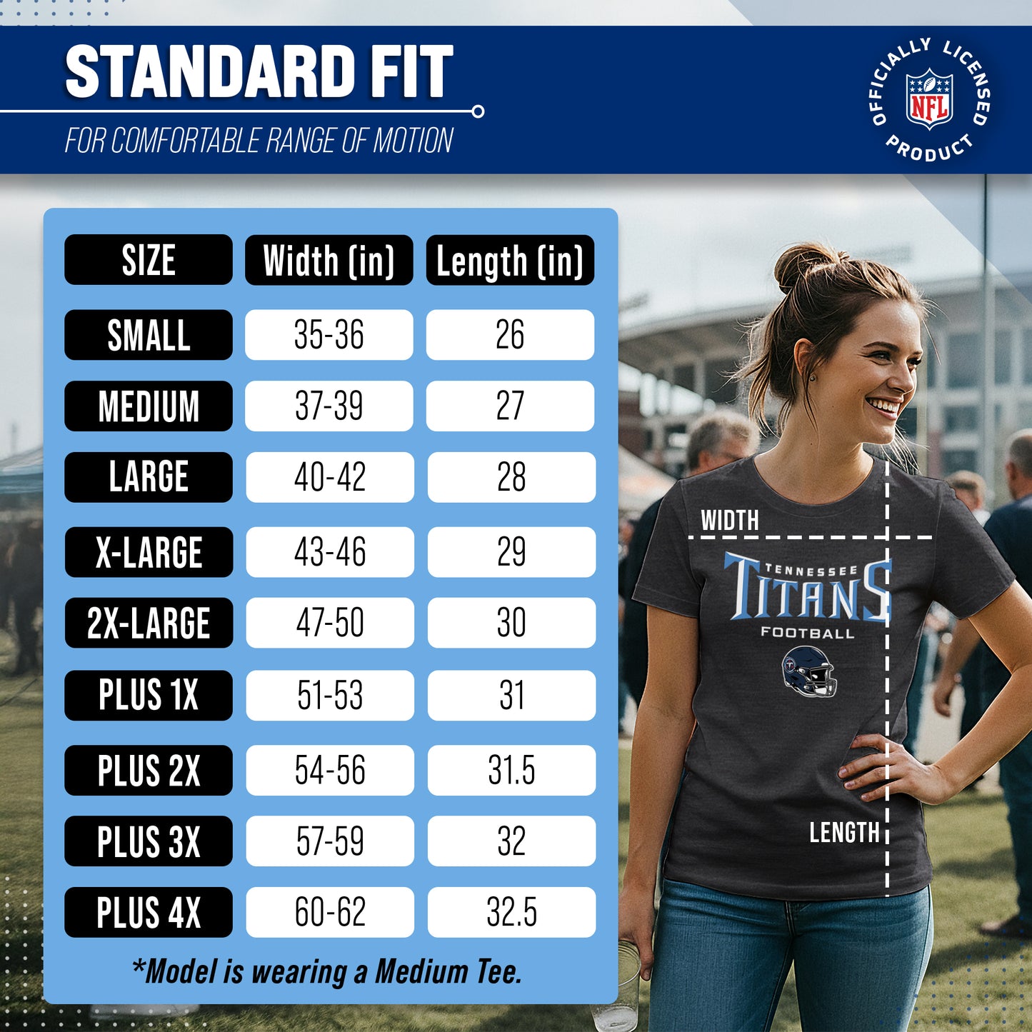 Tennessee Titans Women's NFL Football Helmet Short Sleeve Tagless T-Shirt - Charcoal