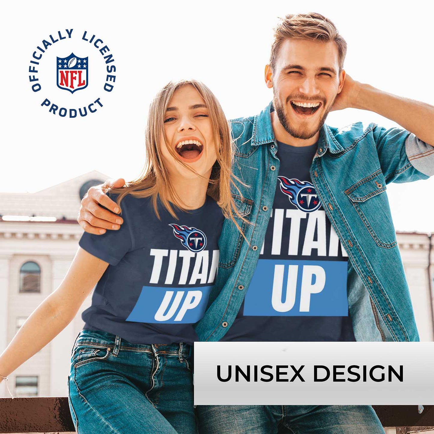 Tennessee Titans NFL Adult Team Slogan Unisex T-Shirt - Navy