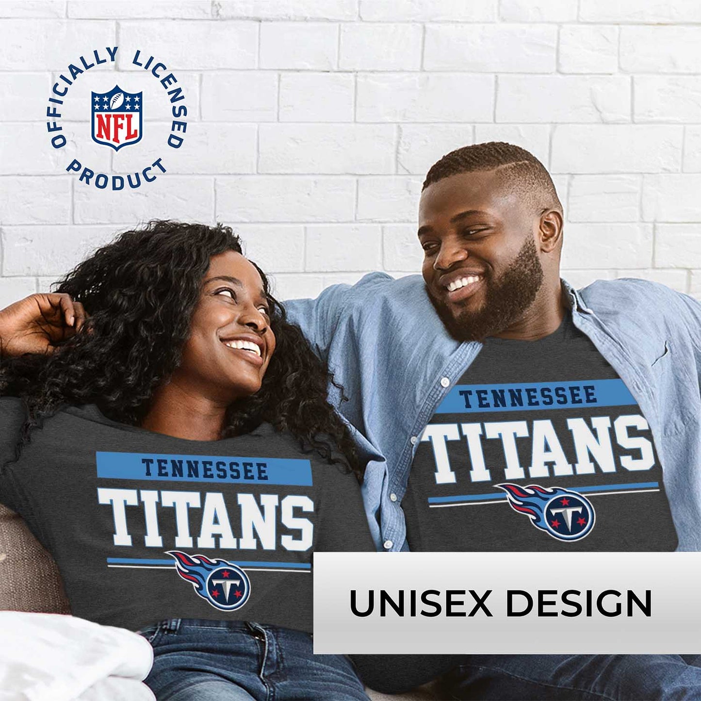Tennessee Titans NFL Adult Charcoal Long Sleeve T Shirt - Charcoal