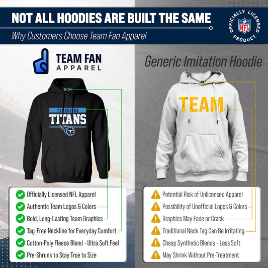 Tennessee Titans NFL Adult Gameday Charcoal Hooded Sweatshirt - Charcoal