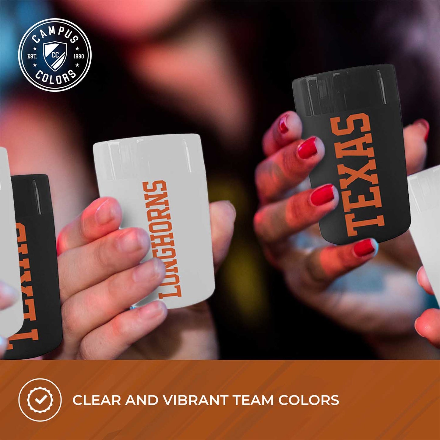 Texas Longhorns College and University 2-Pack Shot Glasses - Team Color