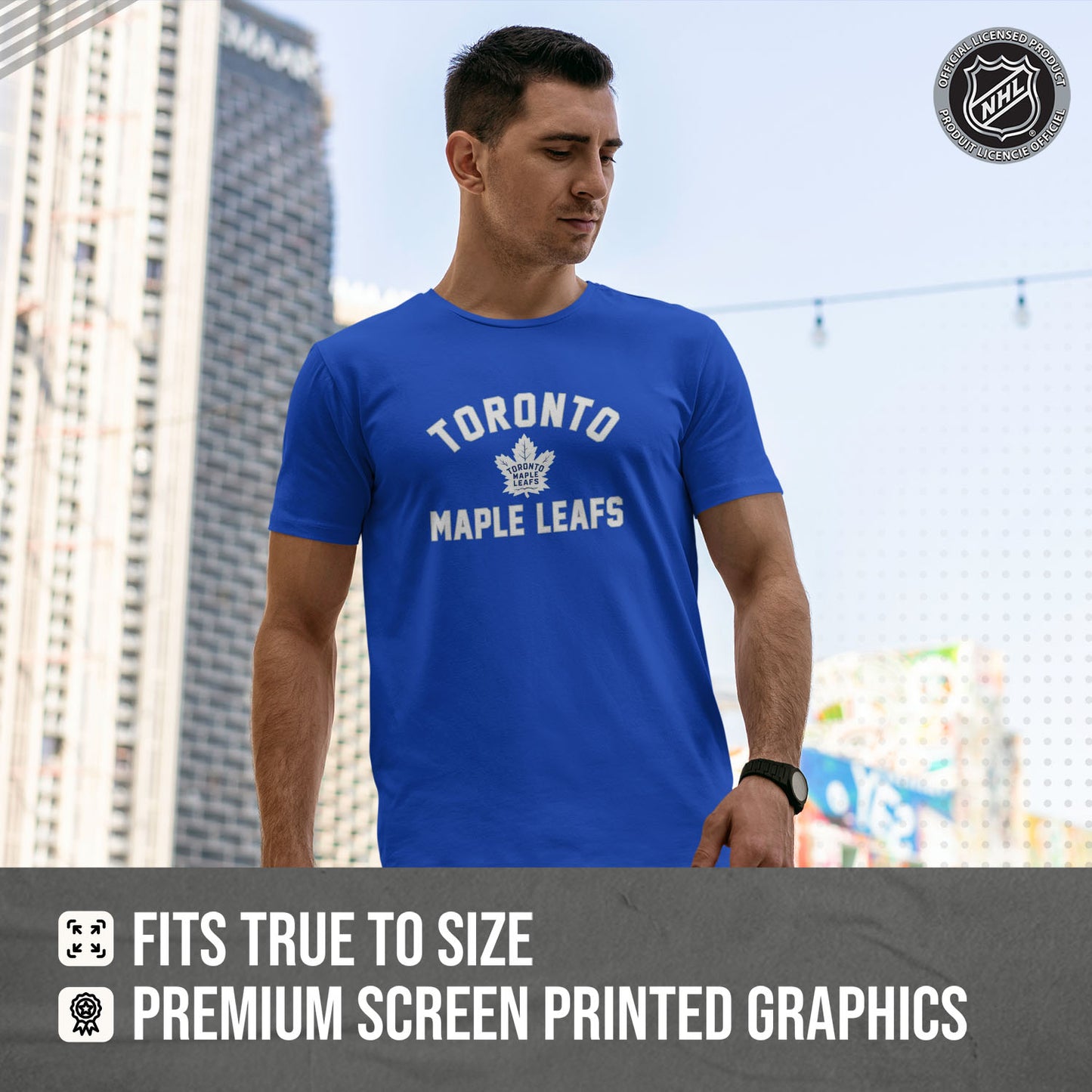 Toronto Maple Leafs NHL Adult Game Day Unisex T-Shirt - Royal