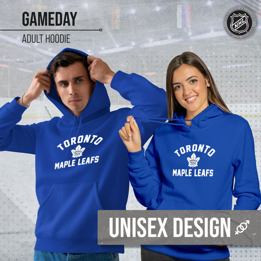 Toronto Maple Leafs Adult NHL Gameday Hooded Sweatshirt - Royal