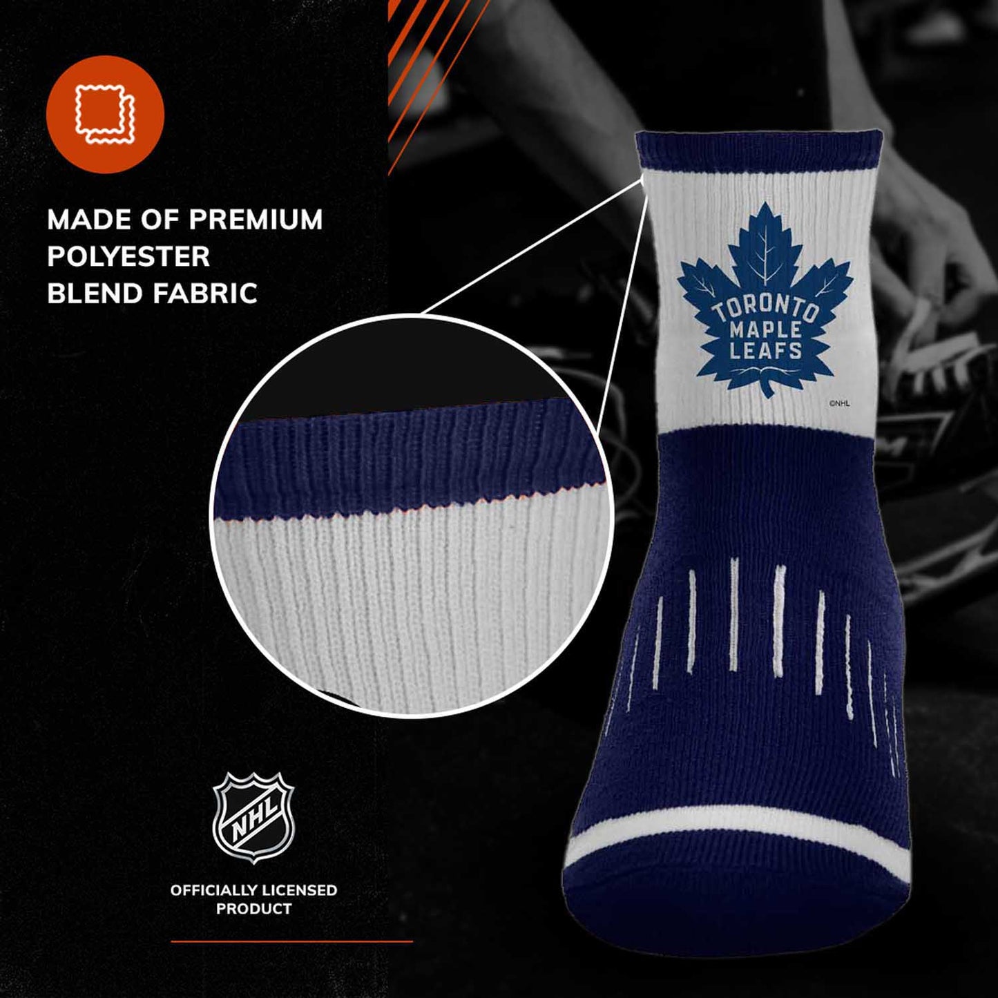 Toronto Maple Leafs NHL Youth Surge Socks - Navy