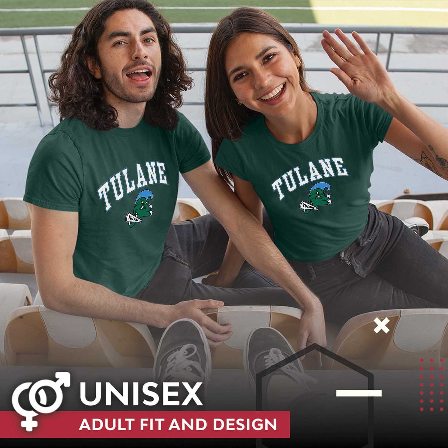 Tulane Green Wave NCAA Adult Gameday Cotton T-Shirt - Green