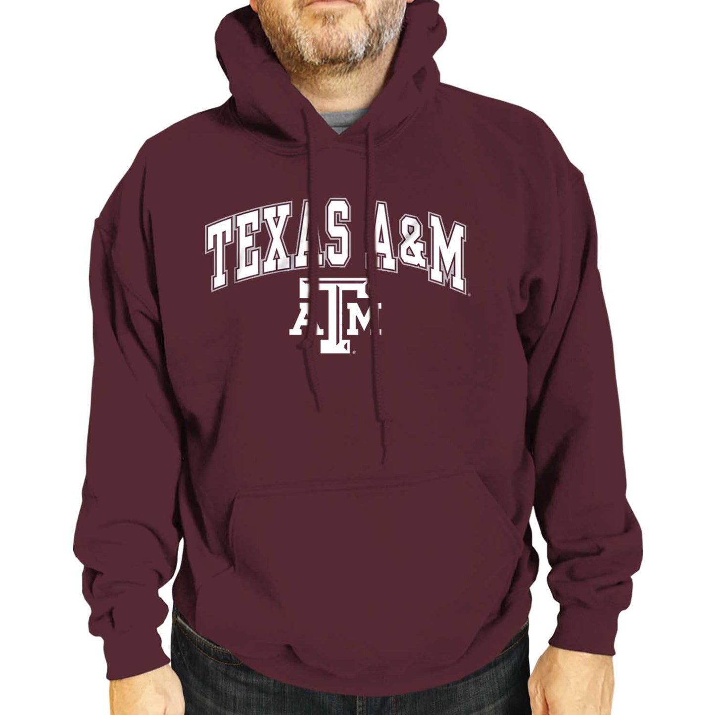 Texas A&M Aggies Adult Arch & Logo Soft Style Gameday Hooded Sweatshirt - Maroon