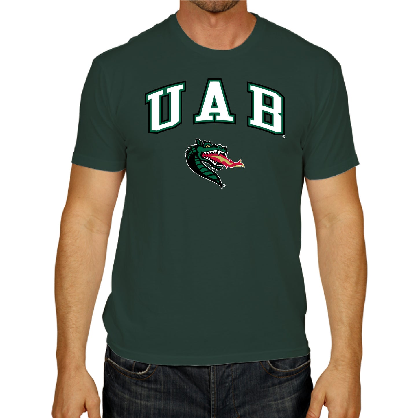 UAB Blazers NCAA Adult Gameday Cotton T-Shirt - Green