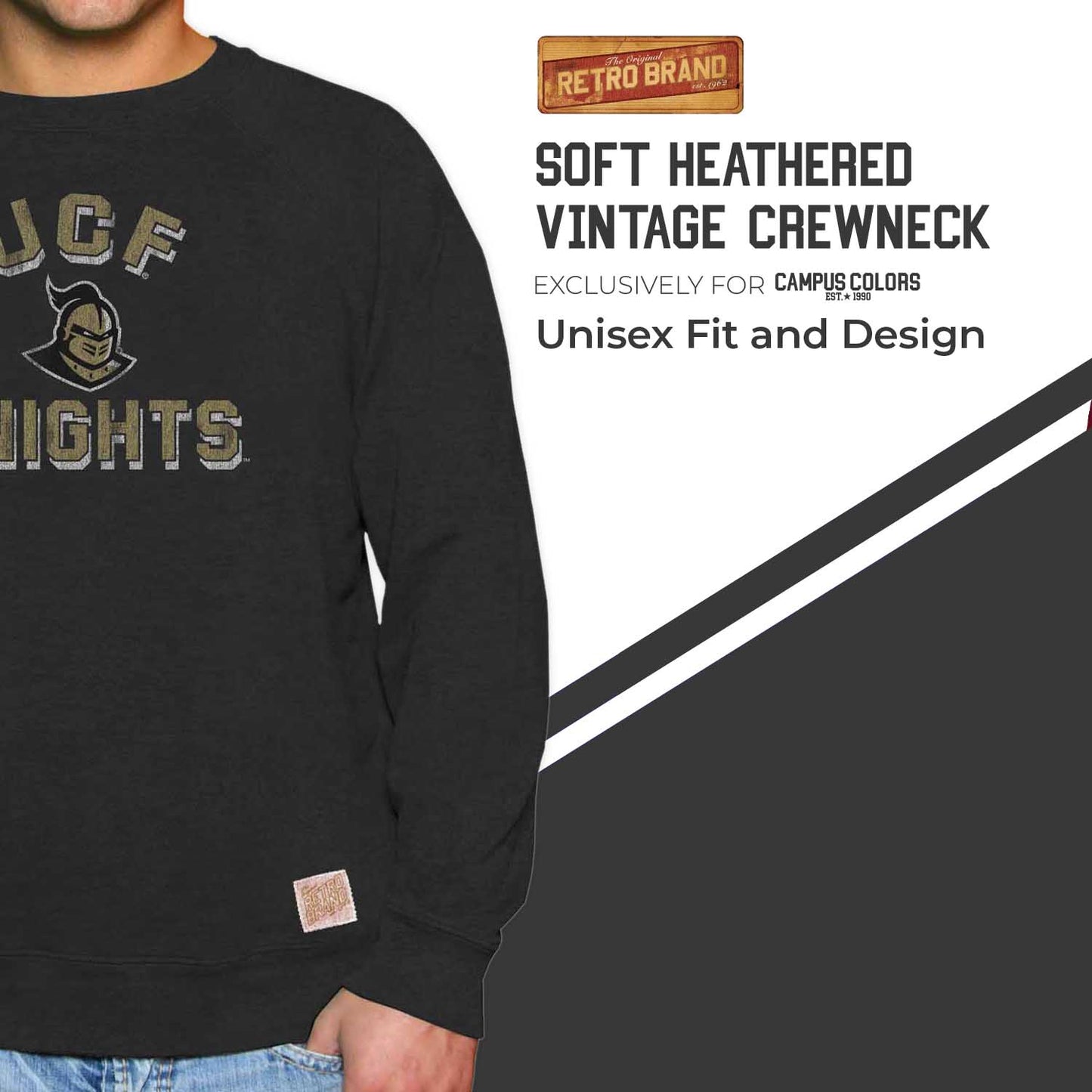 Central Florida Knights Adult University Crewneck - Black