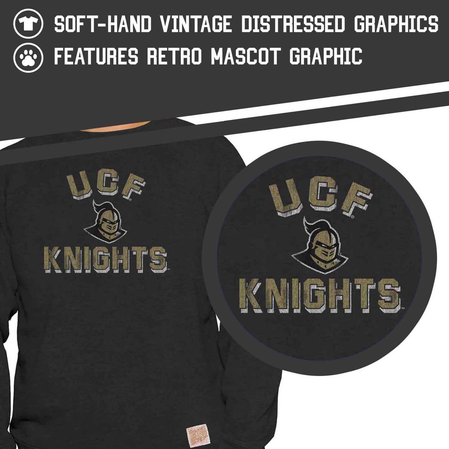 Central Florida Knights Adult University Crewneck - Black