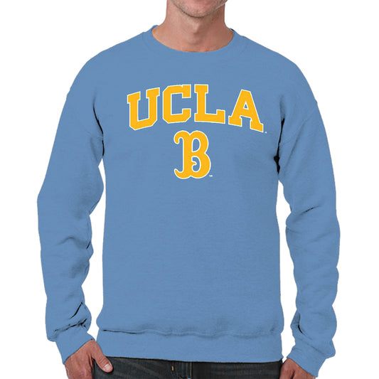 UCLA Bruins Adult Arch & Logo Soft Style Gameday Crewneck Sweatshirt - Light Blue