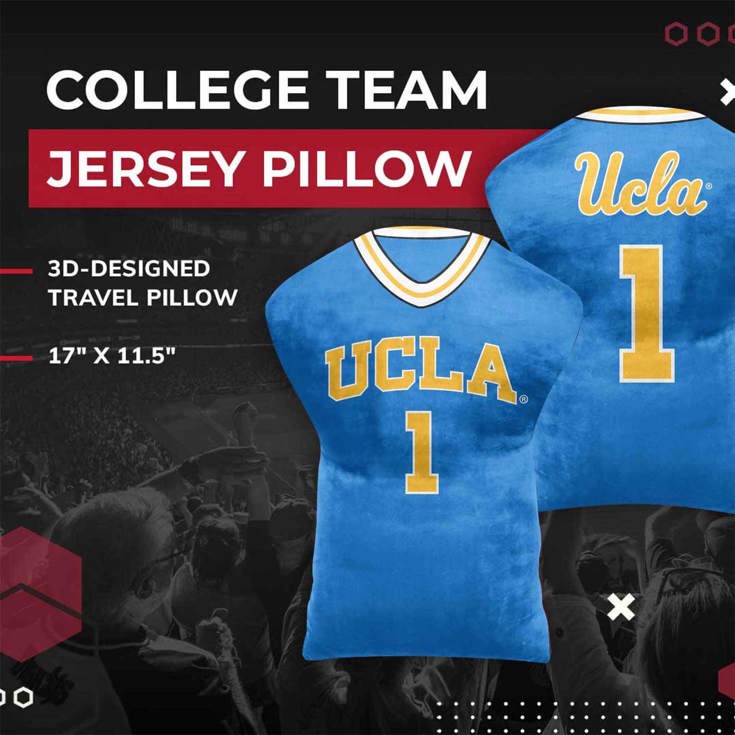 UCLA Bruins NCAA Jersey Cloud Pillow - Blue