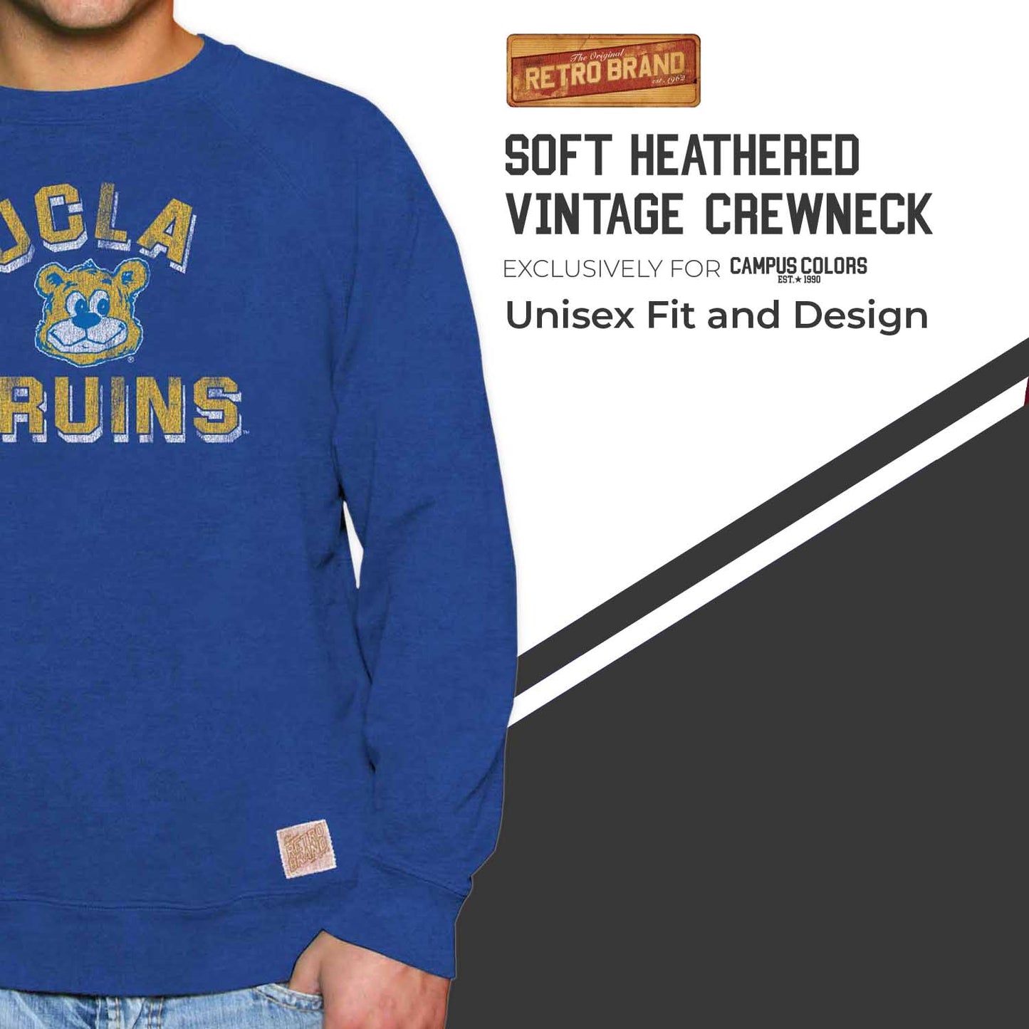 UCLA Bruins Adult University Crewneck - Royal