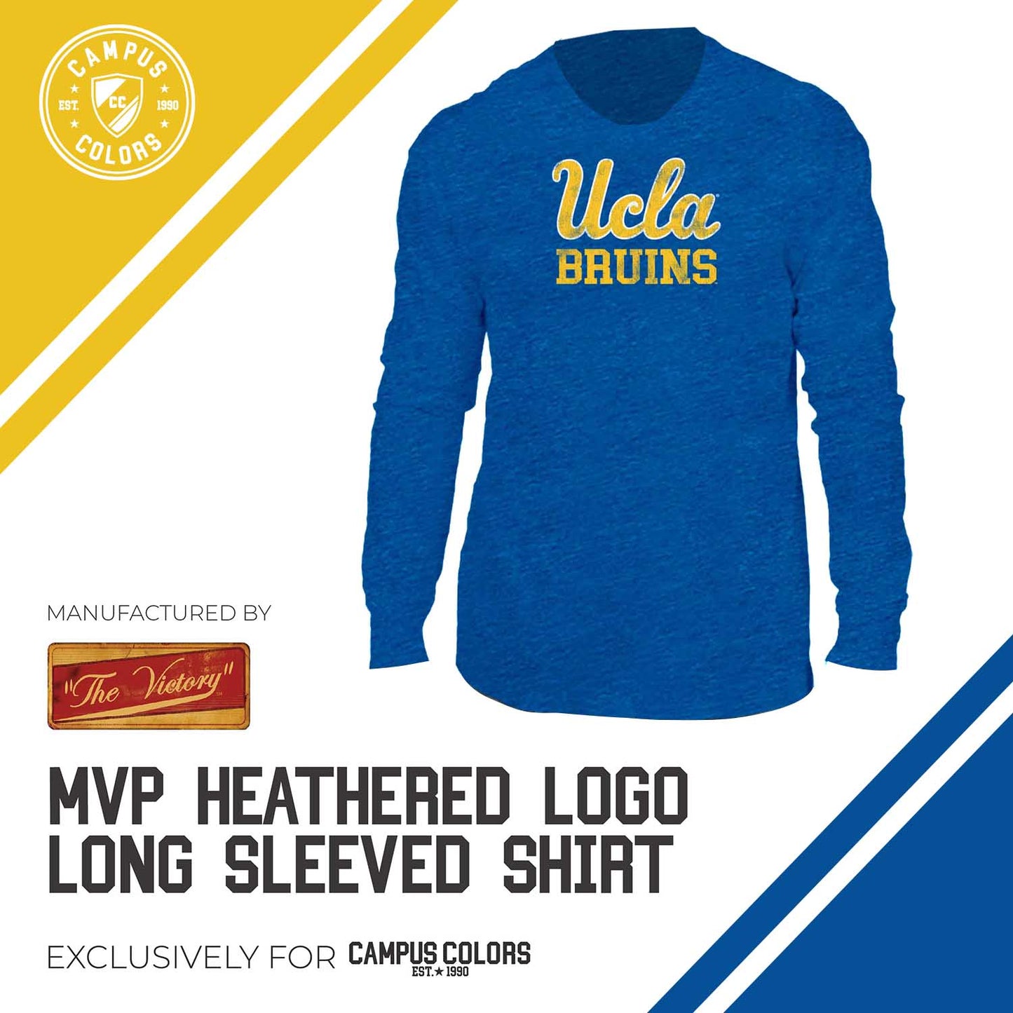 UCLA Bruins NCAA MVP Adult Long-Sleeve Shirt - Royal