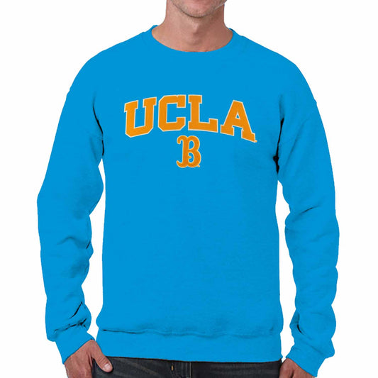 UCLA Bruins NCAA Adult Tackle Twill Crewneck Sweatshirt - Light Blue