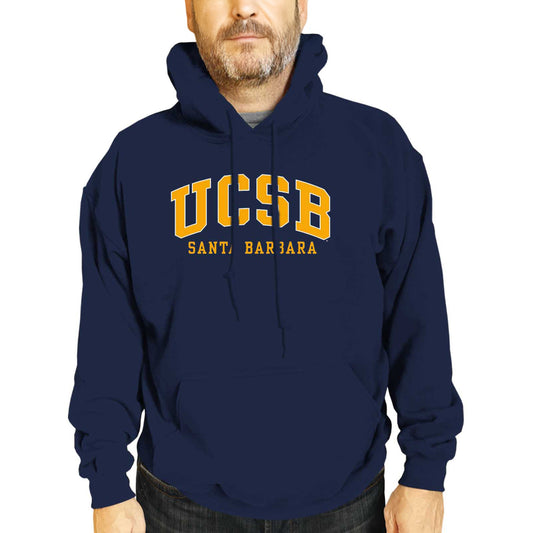 UCSB Gauchos Campus Colors Adult Arch & Logo Soft Style Gameday Hooded Sweatshirt  - Navy