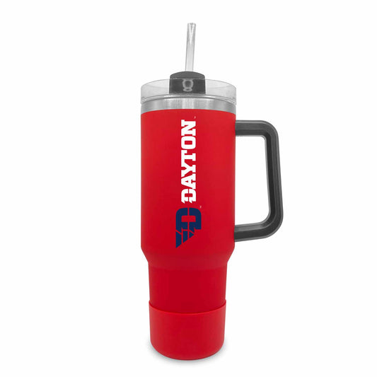 Dayton Flyers College & University 40 oz Travel Tumbler With Handle - Red