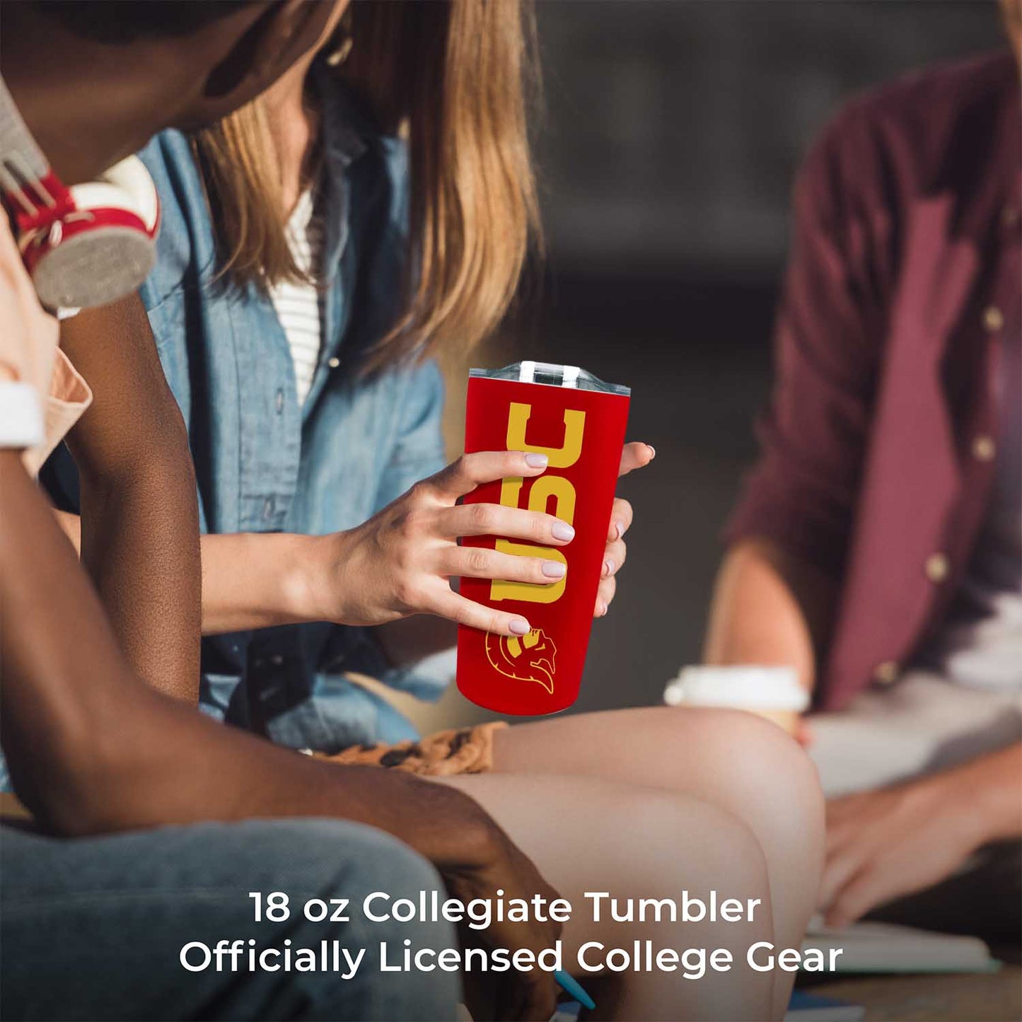USC Trojans NCAA Stainless Steel Tumbler perfect for Gameday - Cardinal