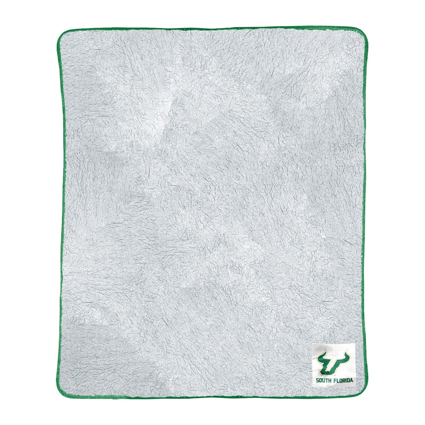 USF Bulls NCAA Silk Sherpa College Throw Blanket - Kelly Green
