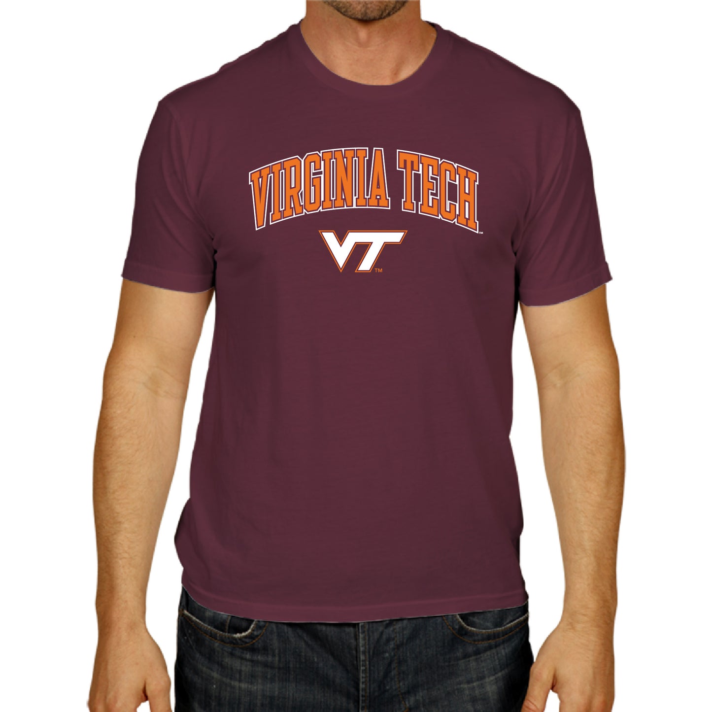 Virginia Tech Hokies NCAA Adult Gameday Cotton T-Shirt - Maroon